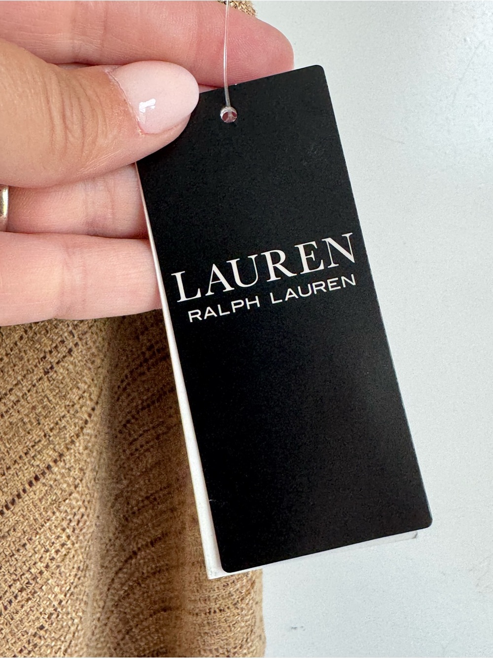 Lauren Ralph Lauren Herringbone Linen Blend Tweed Skirt women 18 Aline luxury - Picture 6 of 13